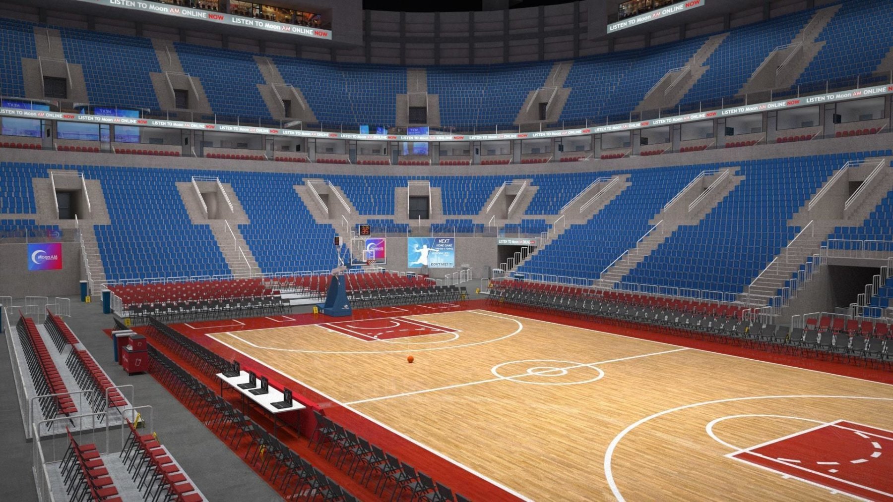 3D model Basketball arena v2 - interior - low poly VR - TurboSquid 1943836