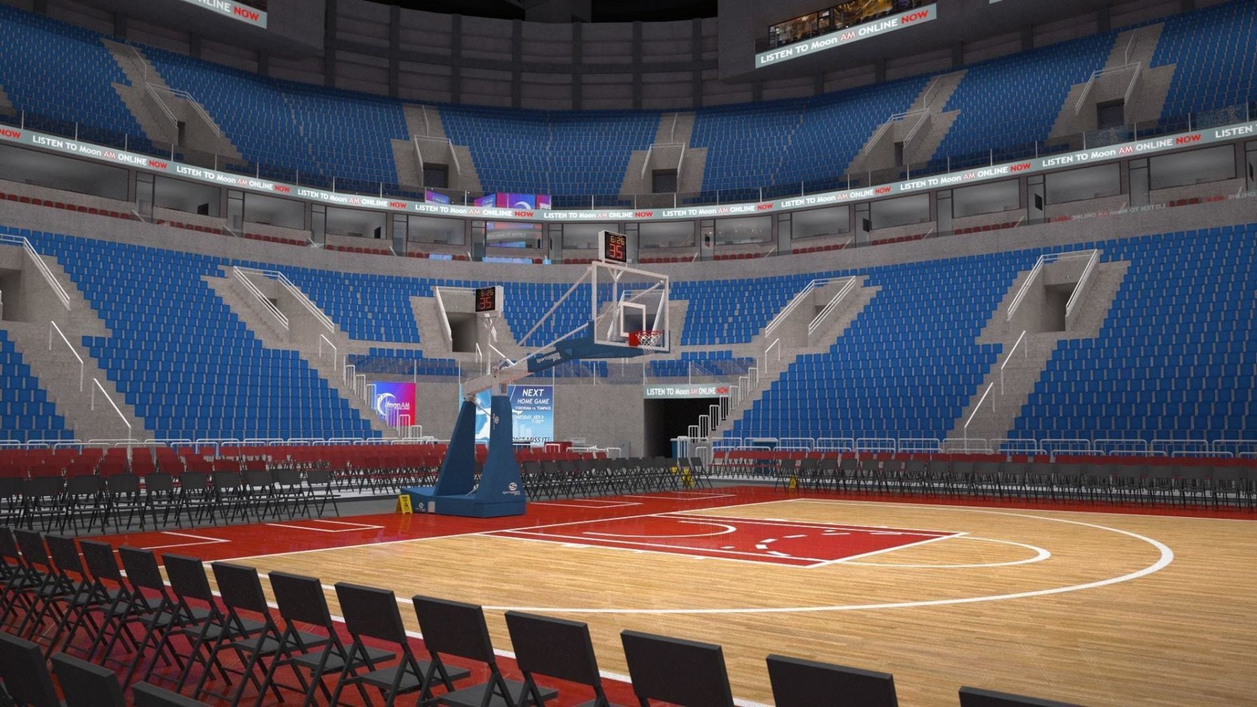 3D model Basketball Stadium - Miami Heat VR / AR / low-poly